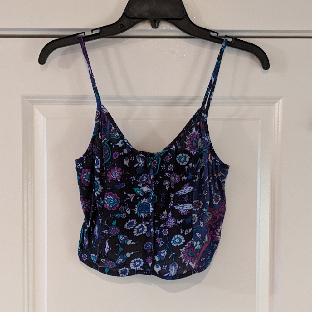 Kendall & Kylie Floral Crop Top, Size S